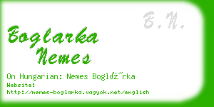 boglarka nemes business card